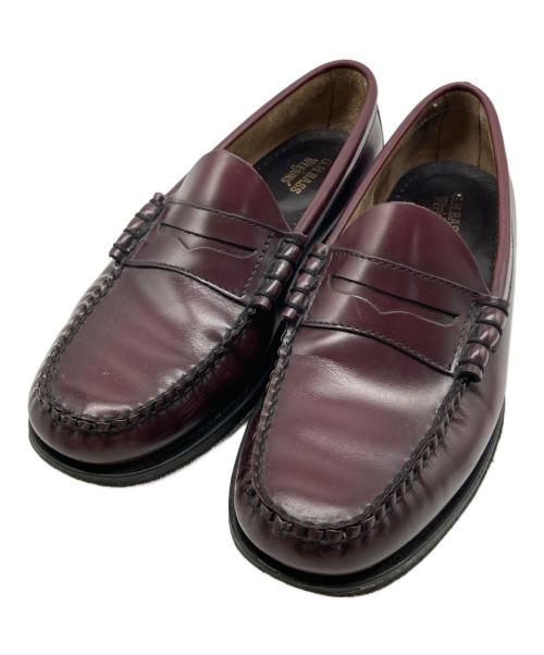 G.H.BASS&CO.（ジー・エイチ・バス・コー）G.H.BASS&CO. (ジー・エイチ・バス・コー) LARSON/コインローファー ワインレッド サイズ:UK7の古着・服飾アイテム