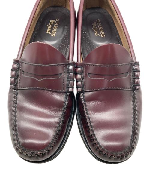 G.H.BASS&CO.（ジー・エイチ・バス・コー）G.H.BASS&CO. (ジー・エイチ・バス・コー) LARSON/コインローファー ワインレッド サイズ:UK7の古着・服飾アイテム