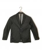 NEW BALANCEニューバランス）の古着「MET24 Denim Single Jacket」｜ブラック×グレー