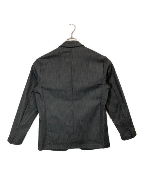 NEW BALANCE（ニューバランス）NEW BALANCE (ニューバランス) MET24 Denim Single Jacket ブラック×グレー サイズ:Sの古着・服飾アイテム