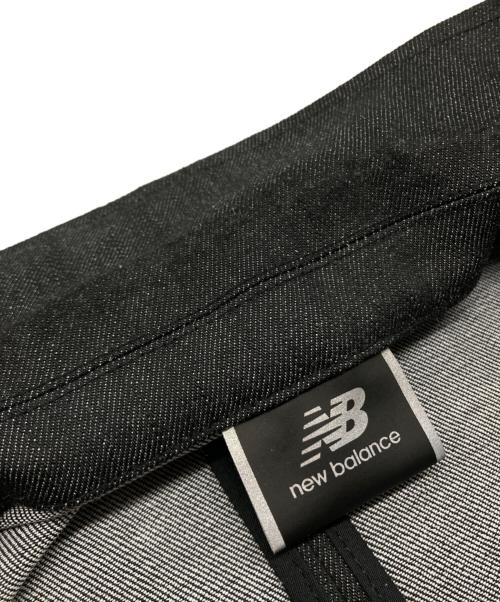 NEW BALANCE（ニューバランス）NEW BALANCE (ニューバランス) MET24 Denim Single Jacket ブラック×グレー サイズ:Sの古着・服飾アイテム