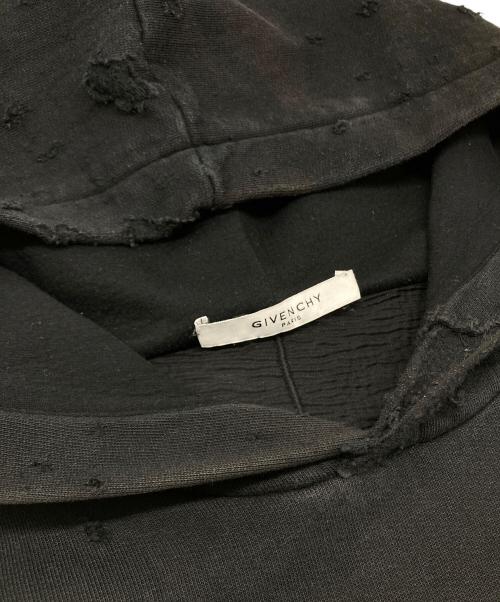 GIVENCHY（ジバンシィ）GIVENCHY (ジバンシィ) Destroyed Logo Pullover ブラック サイズ:Sの古着・服飾アイテム