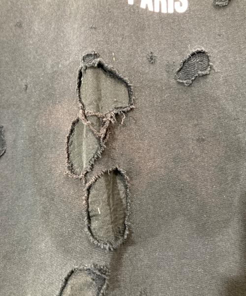 GIVENCHY（ジバンシィ）GIVENCHY (ジバンシィ) Destroyed Logo Pullover ブラック サイズ:Sの古着・服飾アイテム