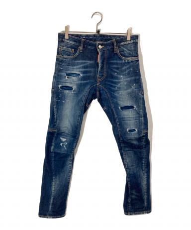 中古・古着通販】DSQUARED2 (ディースクエアード) DARK RIPPED BLUE