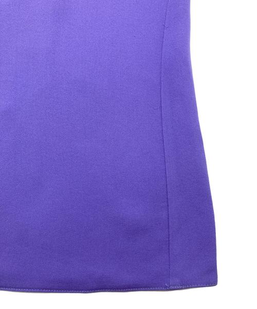 MIU MIU（ミュウミュウ）MIU MIU (ミュウミュウ) ノースリーブシルクブラウス パープル サイズ:40の古着・服飾アイテム