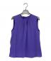 MIU MIU（ミュウミュウ）の古着「ノースリーブシルクブラウス」｜パープル