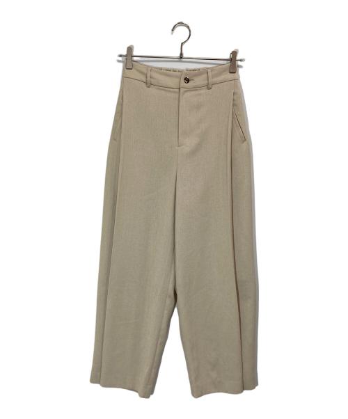 crewre（クルー）crewre (クルー) タックワイドパンツ ベージュ サイズ:SIZE 1の古着・服飾アイテム