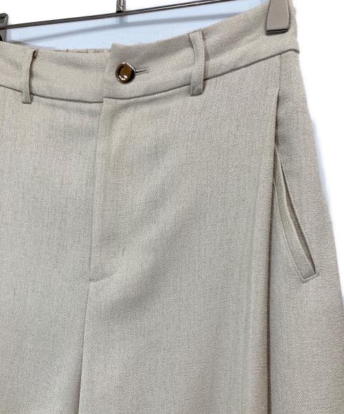 crewre（クルー）crewre (クルー) タックワイドパンツ ベージュ サイズ:SIZE 1の古着・服飾アイテム