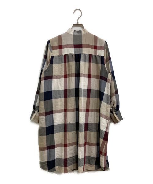 BLUE LABEL CRESTBRIDGE（ブルーレーベルクレストブリッジ）BLUE LABEL CRESTBRIDGE (ブルーレーベルクレストブリッジ) チャックシャツワンピース マルチカラー サイズ:36の古着・服飾アイテム