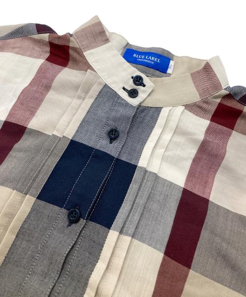 BLUE LABEL CRESTBRIDGE（ブルーレーベルクレストブリッジ）BLUE LABEL CRESTBRIDGE (ブルーレーベルクレストブリッジ) チャックシャツワンピース マルチカラー サイズ:36の古着・服飾アイテム