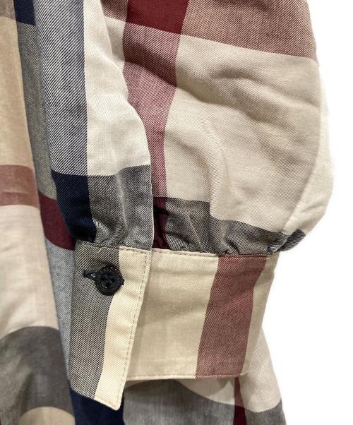 BLUE LABEL CRESTBRIDGE（ブルーレーベルクレストブリッジ）BLUE LABEL CRESTBRIDGE (ブルーレーベルクレストブリッジ) チャックシャツワンピース マルチカラー サイズ:36の古着・服飾アイテム