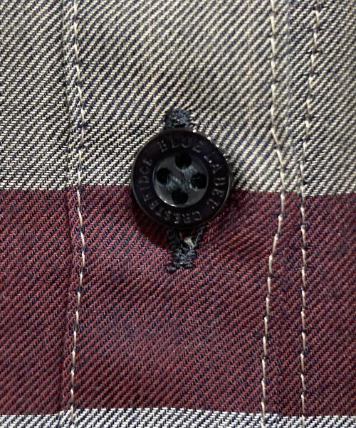 BLUE LABEL CRESTBRIDGE（ブルーレーベルクレストブリッジ）BLUE LABEL CRESTBRIDGE (ブルーレーベルクレストブリッジ) チャックシャツワンピース マルチカラー サイズ:36の古着・服飾アイテム