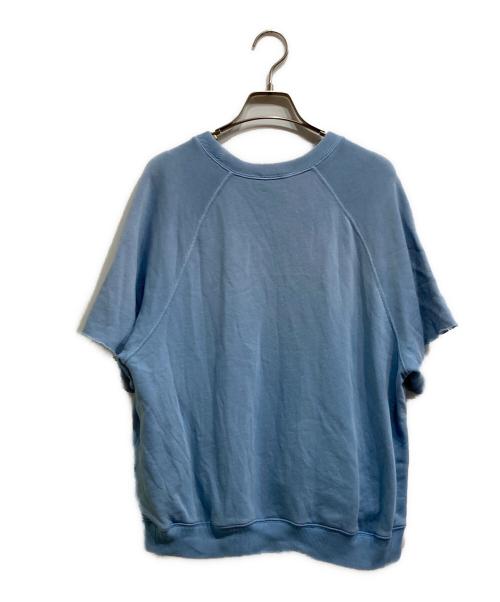 POLO RALPH LAUREN（ポロ・ラルフローレン）POLO RALPH LAUREN (ポロ・ラルフローレン) 加工ポロベアショートスリーブスウェット ブルー サイズ:Mの古着・服飾アイテム