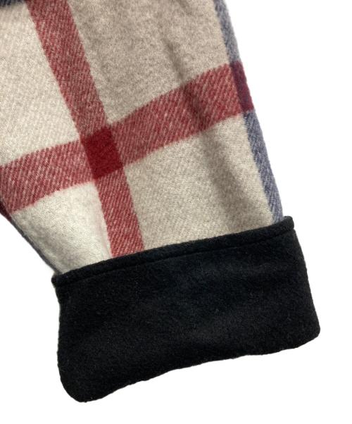 BLUE LABEL CRESTBRIDGE（ブルーレーベルクレストブリッジ）BLUE LABEL CRESTBRIDGE (ブルーレーベルクレストブリッジ) チェックダブルフェイスロングコート ブラック サイズ:38の古着・服飾アイテム