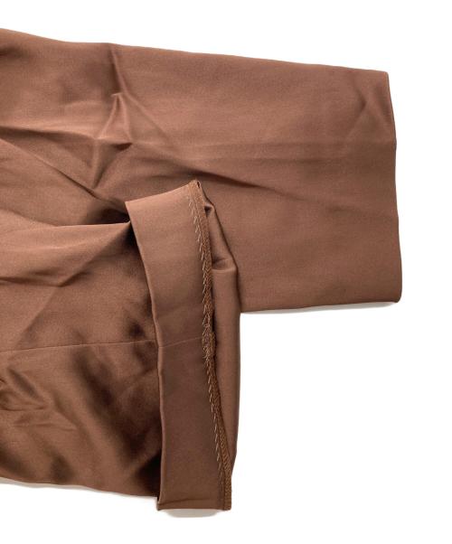 nanushka（ナヌーシュカ）nanushka (ナヌーシュカ) サテンガウンコート ブラウン サイズ:Sの古着・服飾アイテム