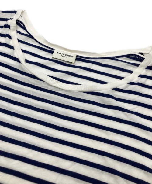 Saint Laurent Paris（サンローランパリ）Saint Laurent Paris (サンローランパリ) Striped Ballet Tee ネイビー×ホワイト サイズ:XSの古着・服飾アイテム