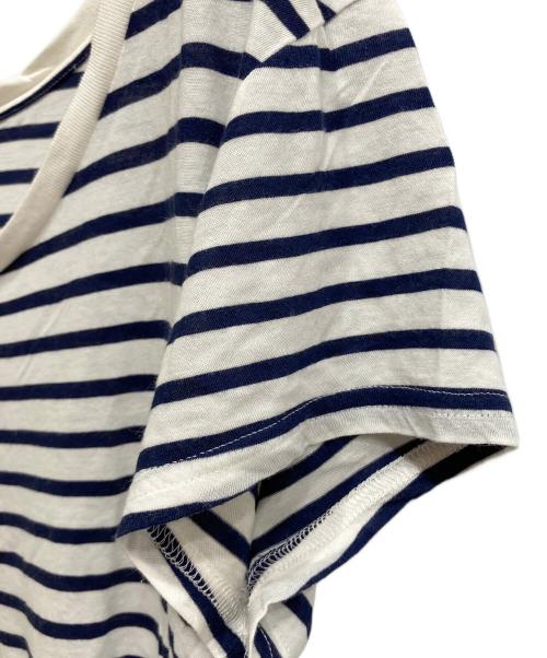 Saint Laurent Paris（サンローランパリ）Saint Laurent Paris (サンローランパリ) Striped Ballet Tee ネイビー×ホワイト サイズ:XSの古着・服飾アイテム