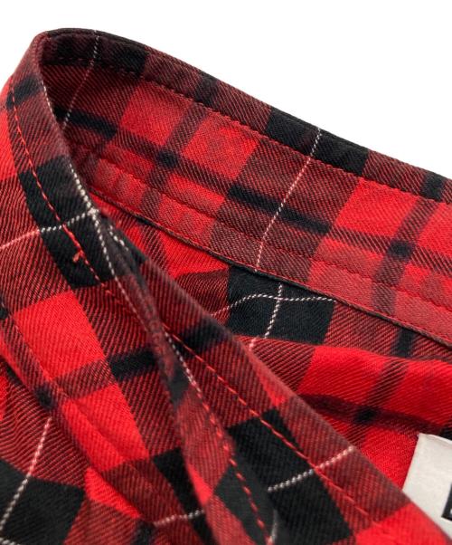 BALENCIAGA（バレンシアガ）BALENCIAGA (バレンシアガ) TARTAN NEW SWING SHIRT レッド サイズ:38の古着・服飾アイテム