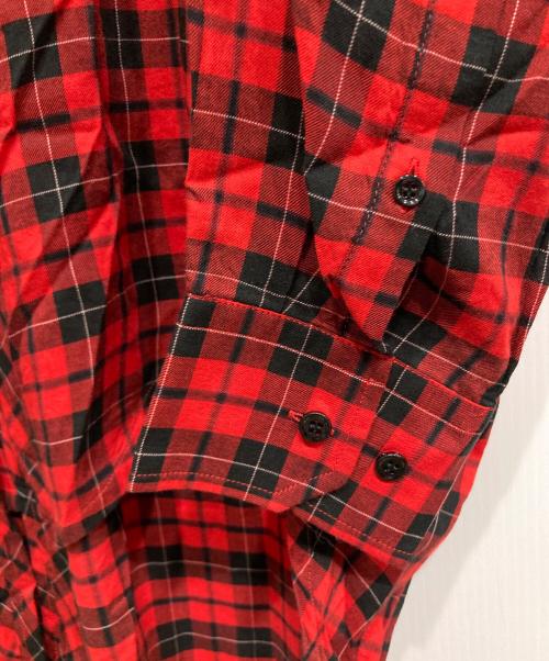 BALENCIAGA（バレンシアガ）BALENCIAGA (バレンシアガ) TARTAN NEW SWING SHIRT レッド サイズ:38の古着・服飾アイテム