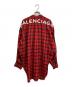 BALENCIAGA (バレンシアガ) TARTAN NEW SWING SHIRT レッド サイズ:38：30000円