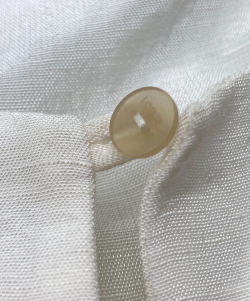 LOEWE（ロエベ）LOEWE (ロエベ) シルク混カフタンワンピース ホワイト サイズ:38の古着・服飾アイテム