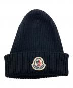 MONCLERモンクレール）の古着「BERRETTO ニットキャップ」｜ブラック