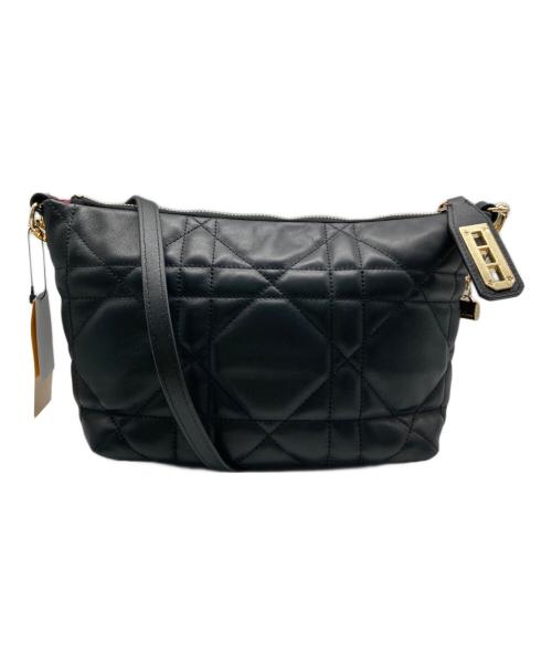 LA BAGERIE（ラ バガジェリー）LA BAGERIE (ラ バガジェリー) シープキルティング 2WAYショルダー ブラックの古着・服飾アイテム