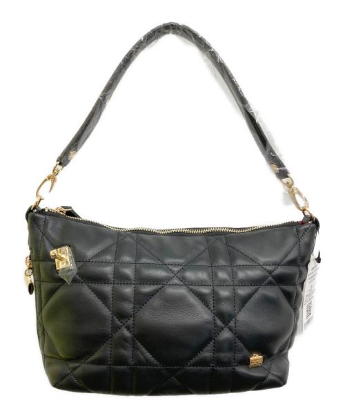 LA BAGERIE（ラ バガジェリー）LA BAGERIE (ラ バガジェリー) シープキルティング 2WAYショルダー ブラックの古着・服飾アイテム