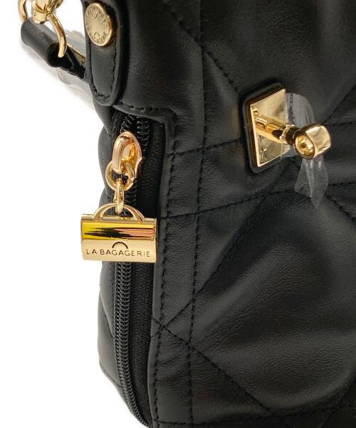 LA BAGERIE（ラ バガジェリー）LA BAGERIE (ラ バガジェリー) シープキルティング 2WAYショルダー ブラックの古着・服飾アイテム