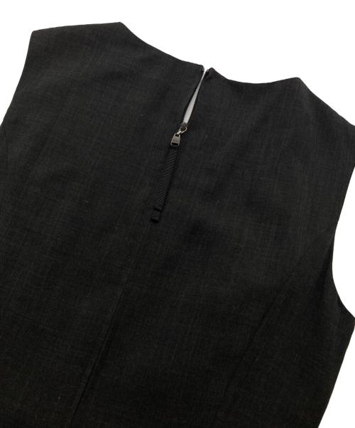 FOXEY NEWYORK（フォクシーニューヨーク）FOXEY NEWYORK (フォクシーニューヨーク) ノースリーブフレアワンピース ブラック サイズ:38の古着・服飾アイテム