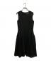FOXEY NEWYORK（フォクシーニューヨーク）の古着「ノースリーブフレアワンピース」｜ブラック