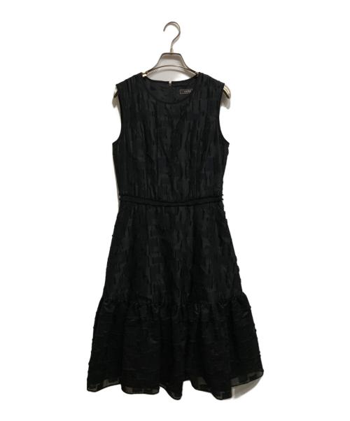 FOXEY（フォクシー）FOXEY (フォクシー) ノースリーブフレアワンピース ブラック サイズ:38の古着・服飾アイテム