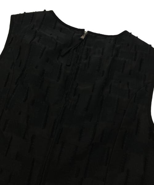 FOXEY（フォクシー）FOXEY (フォクシー) ノースリーブフレアワンピース ブラック サイズ:38の古着・服飾アイテム