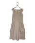FOXEY NEWYORK（フォクシーニューヨーク）の古着「ノースリーブワンピース」｜ベージュ