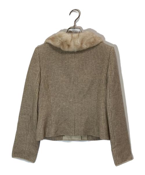 FOXEY（フォクシー）FOXEY (フォクシー) ミンクファージャケット ベージュ サイズ:38の古着・服飾アイテム