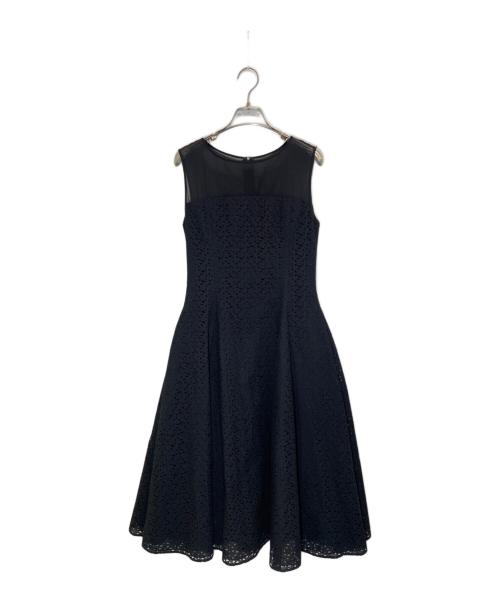FOXEY BOUTIQUE（フォクシー ブティック）FOXEY BOUTIQUE (フォクシー ブティック) カットワークレースワンピース ブラック サイズ:38の古着・服飾アイテム