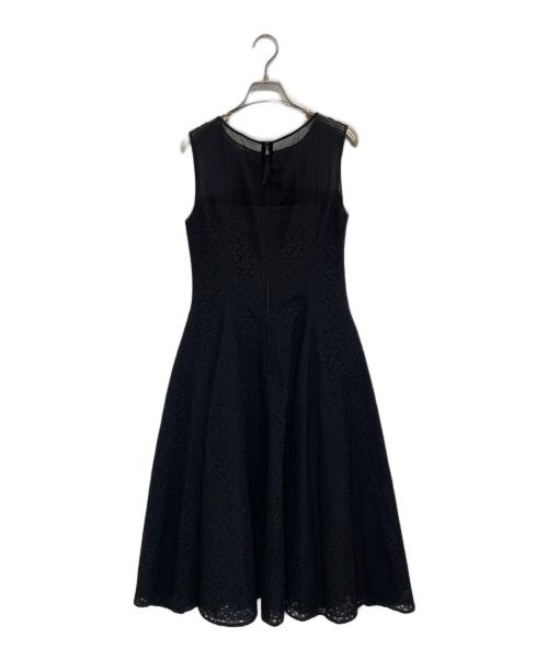 FOXEY BOUTIQUE（フォクシー ブティック）FOXEY BOUTIQUE (フォクシー ブティック) カットワークレースワンピース ブラック サイズ:38の古着・服飾アイテム