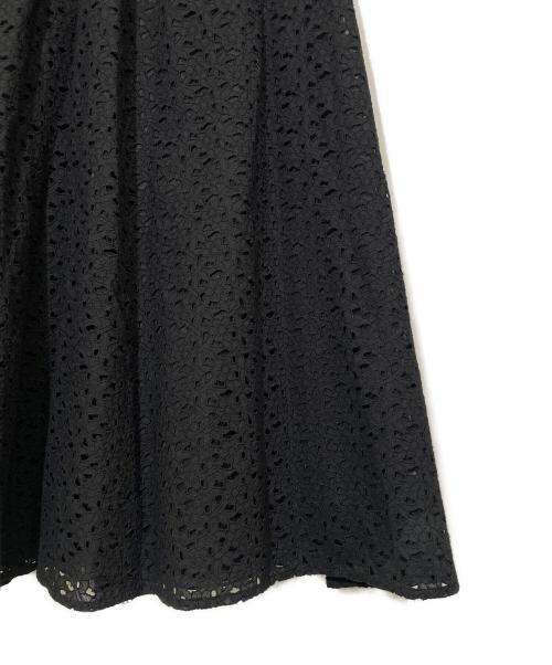 FOXEY BOUTIQUE（フォクシー ブティック）FOXEY BOUTIQUE (フォクシー ブティック) カットワークレースワンピース ブラック サイズ:38の古着・服飾アイテム