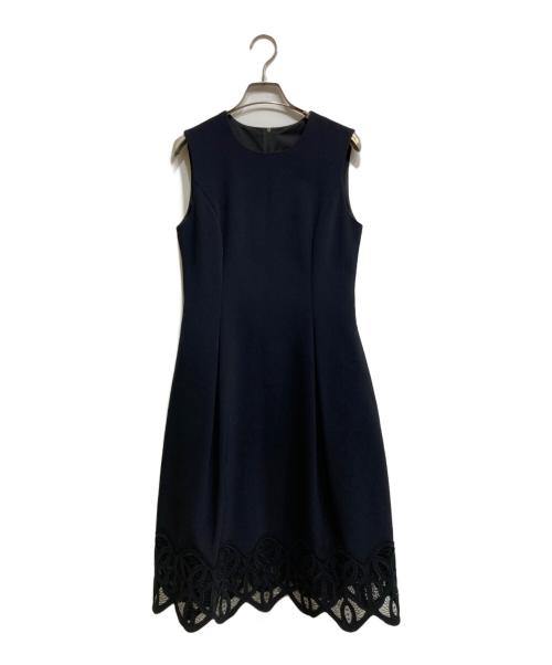 daisy lin for foxey（デイジーリン フォー フォクシー）daisy lin for foxey (デイジーリン フォー フォクシー) アフターヌーンウォッシャブルドレス ネイビー サイズ:38の古着・服飾アイテム