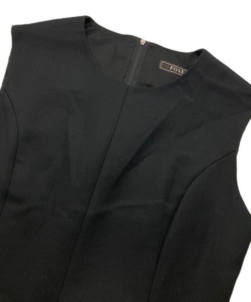 FOXEY（フォクシー）FOXEY (フォクシー) ノースリーブワンピース ブラック サイズ:38の古着・服飾アイテム