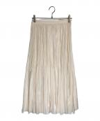 ANAYIアナイ）の古着「ライトローンサーキュラーフレアスカート」｜ホワイト