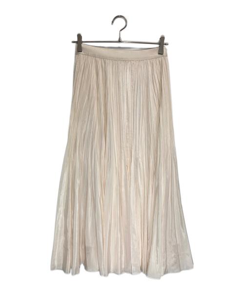 ANAYI（アナイ）ANAYI (アナイ) ライトローンサーキュラーフレアスカート ホワイト サイズ:38の古着・服飾アイテム