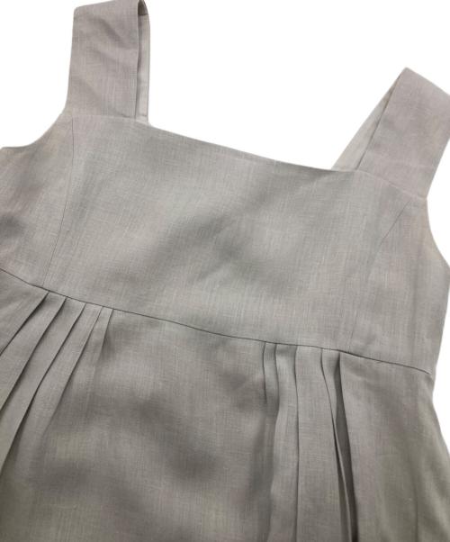 FOXEY（フォクシー）FOXEY (フォクシー) フラワーモチーフワンピース グレー サイズ:38の古着・服飾アイテム