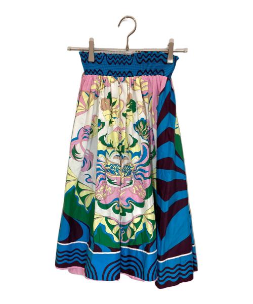 Emilio Pucci（エミリオ プッチ）Emilio Pucci (エミリオ プッチ) 総柄コットンスカート マルチカラー サイズ:32の古着・服飾アイテム