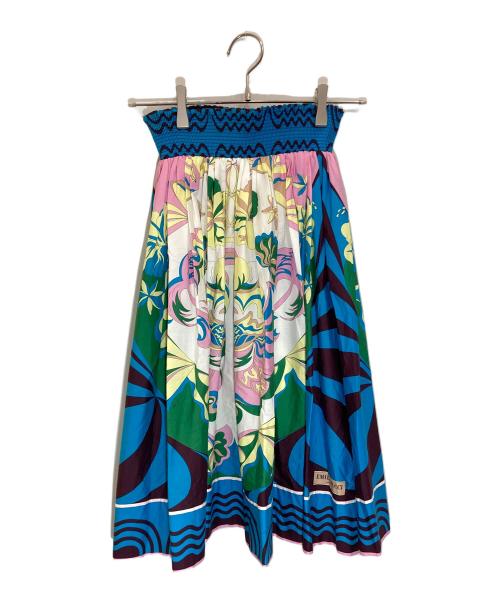 Emilio Pucci（エミリオ プッチ）Emilio Pucci (エミリオ プッチ) 総柄コットンスカート マルチカラー サイズ:32の古着・服飾アイテム