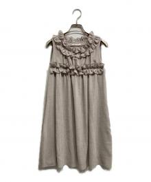 daisy lin for foxey（デイジーリン フォー フォクシー）の古着「リゾートフリルチュニック」｜ベージュ