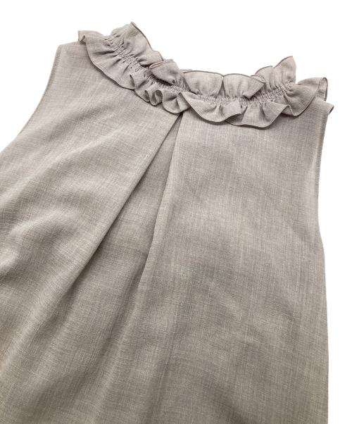 daisy lin for foxey（デイジーリン フォー フォクシー）DAISY LIN for FOXEY (デイジーリン フォー フォクシー) リゾートフリルチュニック ベージュ サイズ:38の古着・服飾アイテム