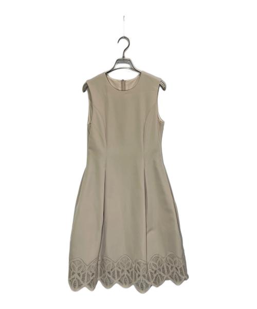 daisy lin for foxey（デイジーリン フォー フォクシー）daisy lin for foxey (デイジーリン フォー フォクシー) アフターヌーンウォッシャブルドレス ベージュ サイズ:38の古着・服飾アイテム