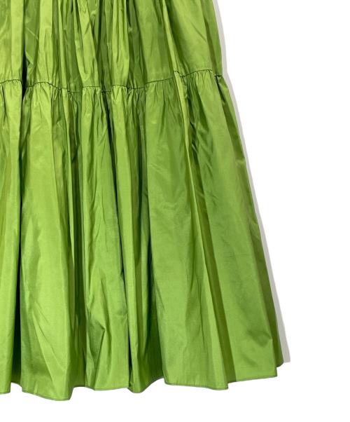 FOXEY（フォクシー）FOXEY (フォクシー) ドリーノワールシルクフレアスカート グリーン サイズ:38の古着・服飾アイテム