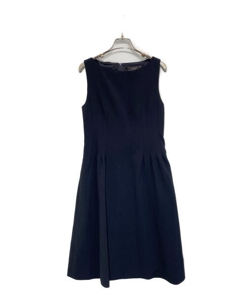 FOXEY（フォクシー）FOXEY (フォクシー) Magnolia ワンピース ネイビー サイズ:38の古着・服飾アイテム